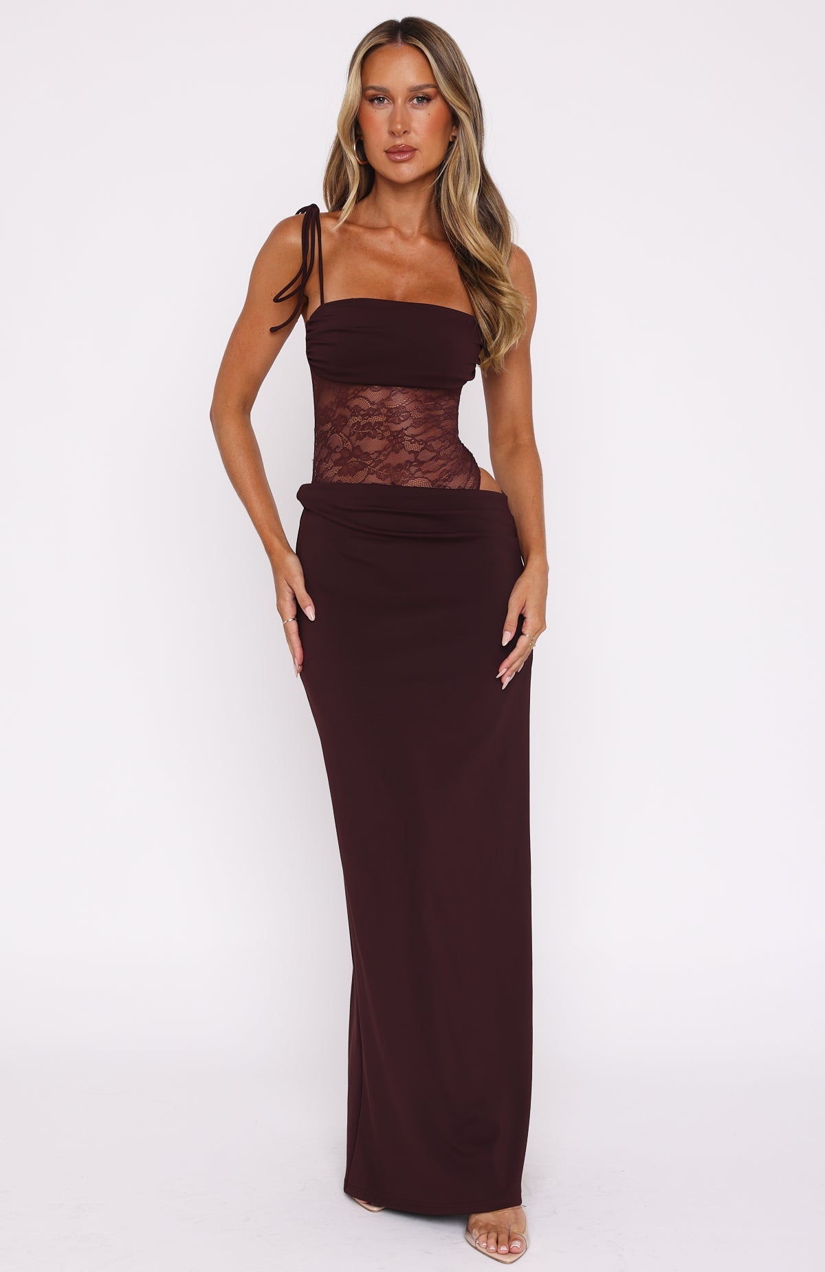 Dana Maxi Dress Burgundy