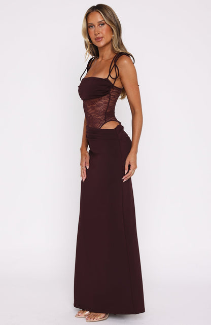 Dana Maxi Dress Burgundy