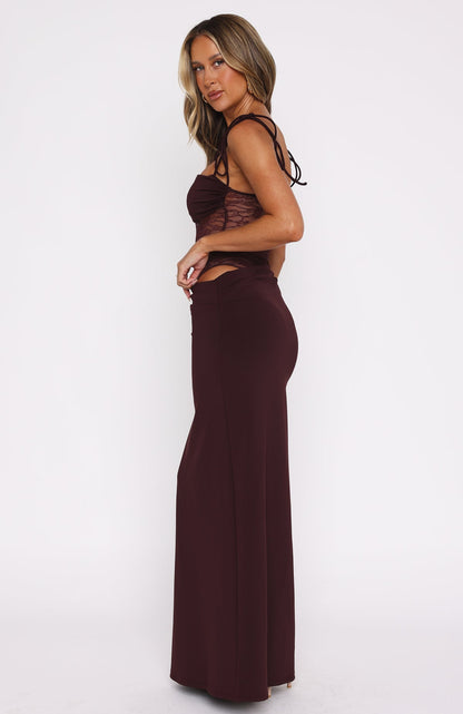 Dana Maxi Dress Burgundy